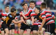 10 June 2022; Action from the half-time minis game between Enniscorthy RFC and Malahide RFC during the Half-Time Minis at the United Rugby Championship Semi-Final match between at Leinster and Vodacom Bulls at the RDS Arena in Dublin. Photo by Brendan Moran/Sportsfile