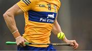 5 June 2022; A detailed view of Ryan Taylor of Clare on a solo run during the Munster GAA Hurling Senior Championship Final match between Limerick and Clare at FBD Semple Stadium in Thurles, Tipperary. Photo by Piaras Ó Mídheach/Sportsfile