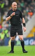 5 June 2022; Referee John Keenan during the Munster GAA Hurling Senior Championship Final match between Limerick and Clare at FBD Semple Stadium in Thurles, Tipperary. Photo by Piaras Ó Mídheach/Sportsfile