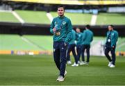 8 June 2022; Josh Cullen of Republic of Ireland before the UEFA Nations League B group 1 match between Republic of Ireland and Ukraine at Aviva Stadium in Dublin. Photo by Ben McShane/Sportsfile