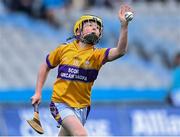 8 June 2022; Jamie Coogan of St Laurence's, Kilmacud, in action against St Pius X BNS in the Corn Marino final during the Allianz Cumann na mBunscoil Hurling Finals in Croke Park, Dublin. Over 2,800 schools and 200,000 students are set to compete in the primary schools competition this year with finals taking place across the country. Allianz and Cumann na mBunscol are also gifting 500 footballs, 200 hurleys and 200 sliotars to schools across the country to welcome Ukrainian students into our national games and local communities. Photo by Piaras Ó Mídheach/Sportsfile