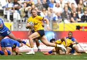 11 June 2022; Stewart Moore of Ulster on the way to scoring his side's second try during the United Rugby Championship Semi-Final match between DHL Stormers and Ulster at DHL Stadium in Cape Town, South Africa. Photo by Ashley Vlotman/Sportsfile