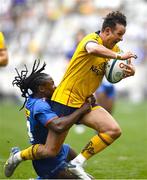 11 June 2022; Billy Burns of Ulster is tackled by Seabelo Senatla of DHL Stormers during the United Rugby Championship Semi-Final match between DHL Stormers and Ulster at DHL Stadium in Cape Town, South Africa. Photo by Ashley Vlotman/Sportsfile