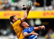 11 June 2022; Iain Henderson of Ulster wins a lineout from Salmaan Moerat of the DHL Stormers during the United Rugby Championship Semi-Final match between DHL Stormers and Ulster at DHL Stadium in Cape Town, South Africa. Photo by Ashley Vlotman/Sportsfile