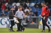 11 June 2022; Patrick Horgan of Cork with supporters at half-time of the GAA Hurling All-Ireland Senior Championship Preliminary Quarter-Final match between Antrim and Cork at Corrigan Park in Belfast. Photo by Ramsey Cardy/Sportsfile