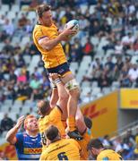 11 June 2022; Alan O'Connor of Ulster wins a lineout during the United Rugby Championship Semi-Final match between DHL Stormers and Ulster at DHL Stadium in Cape Town, South Africa. Photo by Grant Pritcher/Sportsfile