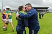 11 June 2022; Kerry manager Stephen Molumphy and Wexford manager Darragh Egan exchange a handshake after the GAA Hurling All-Ireland Senior Championship Preliminary Quarter-Final match between Kerry and Wexford at Austin Stack Park in Tralee, Kerry. Photo by Diarmuid Greene/Sportsfile