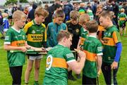 11 June 2022; Podge Boyle of Kerry signs autographs for supporters after the GAA Hurling All-Ireland Senior Championship Preliminary Quarter-Final match between Kerry and Wexford at Austin Stack Park in Tralee, Kerry. Photo by Diarmuid Greene/Sportsfile