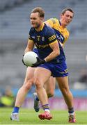 11 June 2022; Ultan Harney of Roscommon in action against Cathal O'Connor of Clare during the GAA Football All-Ireland Senior Championship Round 2 match between Clare and Roscommon at Croke Park in Dublin. Photo by Ray McManus/Sportsfile
