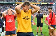 11 June 2022; A dejected Alan O'Connor of Ulster as the DHL Stormers score a late try during the United Rugby Championship Semi-Final match between DHL Stormers and Ulster at DHL Stadium in Cape Town, South Africa. Photo by Grant Pritcher/Sportsfile