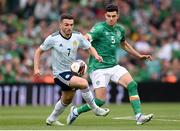 11 June 2022; John McGinn of Scotland and John Egan of Republic of Ireland during the UEFA Nations League B group 1 match between Republic of Ireland and Scotland at the Aviva Stadium in Dublin. Photo by Stephen McCarthy/Sportsfile