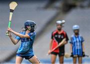 8 June 2022; Eve Kilcline of Garran Mhuire, Goatstown, in action against St Olaf's, Sandyford, during the Corn Haughey final at the Allianz Cumann na mBunscoil Hurling Finals in Croke Park, Dublin. Over 2,800 schools and 200,000 students are set to compete in the primary schools competition this year with finals taking place across the country. Allianz and Cumann na mBunscol are also gifting 500 footballs, 200 hurleys and 200 sliotars to schools across the country to welcome Ukrainian students into our national games and local communities. Photo by Piaras Ó Mídheach/Sportsfile
