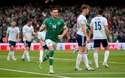 11 June 2022; Alan Browne of Republic of Ireland celebrates after scoring his side's first goal during the UEFA Nations League B group 1 match between Republic of Ireland and Scotland at the Aviva Stadium in Dublin. Photo by Stephen McCarthy/Sportsfile