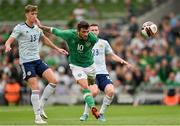 11 June 2022; Troy Parrott of Republic of Ireland scores his side's second goal during the UEFA Nations League B group 1 match between Republic of Ireland and Scotland at the Aviva Stadium in Dublin. Photo by Seb Daly/Sportsfile