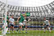 11 June 2022; Alan Browne of Republic of Ireland scores his side's first goal during the UEFA Nations League B group 1 match between Republic of Ireland and Scotland at the Aviva Stadium in Dublin. Photo by Stephen McCarthy/Sportsfile