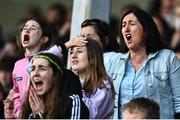11 June 2022; Supporters during the Electric Ireland GAA Football All-Ireland Minor Championship Quarter-Final match between Tyrone and Kerry at MW Hire O'Moore Park in Portlaoise, Laois. Photo by David Fitzgerald/Sportsfile