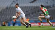 11 June 2022; Brian McLoughlin of Kildare in action against Paddy Durcan of Mayo during the GAA Football All-Ireland Senior Championship Round 2 match between Mayo and Kildare at Croke Park in Dublin. Photo by Ray McManus/Sportsfile
