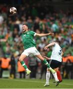 11 June 2022; Alan Browne of Republic of Ireland and Andy Robertson of Scotland during the UEFA Nations League B group 1 match between Republic of Ireland and Scotland at the Aviva Stadium in Dublin. Photo by Eóin Noonan/Sportsfile