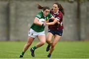 11 June 2022; Danielle O' Leary of Kerry in action against Eimile Gavin of Galway during the TG4 All-Ireland Ladies Football Senior Championship Group C - Round 1 match between Kerry and Galway at St Brendan's Park in Birr, Offaly. Photo by Sam Barnes/Sportsfile