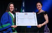 11 June 2022; Olympic boxing gold medallist Kellie Harrington upon being conferred with the Honorary Freedom of the City of Dublin by Lord Mayor of Dublin Alison Gilliland at a ceremony in the Mansion House, Dublin. Photo by Brendan Moran/Sportsfile