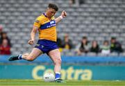11 June 2022; Keelan Sexton of Clare converts a penalty during the GAA Football All-Ireland Senior Championship Round 2 match between Clare and Roscommon at Croke Park in Dublin. Photo by Ray McManus/Sportsfile