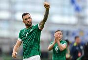 11 June 2022; Shane Duffy of Republic of Ireland after his side's victory in the UEFA Nations League B group 1 match between Republic of Ireland and Scotland at the Aviva Stadium in Dublin. Photo by Seb Daly/Sportsfile