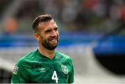 11 June 2022; Shane Duffy of Republic of Ireland during the UEFA Nations League B group 1 match between Republic of Ireland and Scotland at the Aviva Stadium in Dublin. Photo by Seb Daly/Sportsfile
