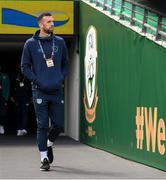 11 June 2022; Shane Duffy of Republic of Ireland before the UEFA Nations League B group 1 match between Republic of Ireland and Scotland at the Aviva Stadium in Dublin. Photo by Stephen McCarthy/Sportsfile