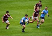 12 June 2022; Emmet Brady of Dublin on the attack during the Electric Ireland GAA Football All-Ireland Minor Championship Quarter-Final match between Dublin and Galway at O'Connor Park in Tullamore, Offaly. Photo by Piaras Ó Mídheach/Sportsfile