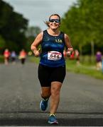 12 June 2022; Nuala Freeman of LSA, Dublin, during the Irish Runner 5 Mile incorporating the AAI National 5 Mile Championships at Phoenix Park in Dublin. Photo by Sam Barnes/Sportsfile