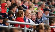12 June 2022; An Taoiseach Micheál Martin TD in the stands during the GAA Football All-Ireland Senior Championship Round 2 match between between Cork and Limerick at Páirc Ui Chaoimh in Cork. Photo by Eóin Noonan/Sportsfile