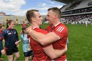 12 June 2022; Cork players Mattie Taylor, left, and Brian Hurley after the GAA Football All-Ireland Senior Championship Round 2 match between between Cork and Limerick at Páirc Ui Chaoimh in Cork. Photo by Eóin Noonan/Sportsfile