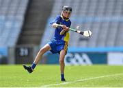 8 June 2022; Seán Henry of St Patrick's BNS Drumcondra in action against St Fiachra's NS Beamount in the Corn FODH final during the Allianz Cumann na mBunscoil Hurling Finals in Croke Park, Dublin. Over 2,800 schools and 200,000 students are set to compete in the primary schools competition this year with finals taking place across the country. Allianz and Cumann na mBunscol are also gifting 500 footballs, 200 hurleys and 200 sliotars to schools across the country to welcome Ukrainian students into our national games and local communities. Photo by Piaras Ó Mídheach/Sportsfile