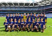 8 June 2022; The St Patrick's BNS Drumcondra squad before the Corn FODH final against St Fiachra's NS Beamount during the Allianz Cumann na mBunscoil Hurling Finals in Croke Park, Dublin. Over 2,800 schools and 200,000 students are set to compete in the primary schools competition this year with finals taking place across the country. Allianz and Cumann na mBunscol are also gifting 500 footballs, 200 hurleys and 200 sliotars to schools across the country to welcome Ukrainian students into our national games and local communities. Photo by Piaras Ó Mídheach/Sportsfile