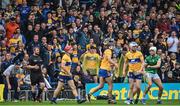 5 June 2022; Clare supporters during the Munster GAA Hurling Senior Championship Final match between Limerick and Clare at FBD Semple Stadium in Thurles, Tipperary. Photo by Brendan Moran/Sportsfile