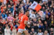 12 June 2022; Stephen Sheridan of Armagh after scoring his side's third goal during the GAA Football All-Ireland Senior Championship Round 2 match between between Donegal and Armagh at St Tiernach's Park in Clones, Monaghan. Photo by Ramsey Cardy/Sportsfile