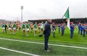 5 June 2022; Limerick manager John Kiely stands for Amhrán na bhFiann before the Munster GAA Hurling Senior Championship Final match between Limerick and Clare at FBD Semple Stadium in Thurles, Tipperary. Photo by Brendan Moran/Sportsfile