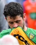 12 June 2022; Ryan McHugh of Donegal after his side's defeat in the GAA Football All-Ireland Senior Championship Round 2 match between between Donegal and Armagh at St Tiernach's Park in Clones, Monaghan. Photo by Ramsey Cardy/Sportsfile