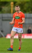 12 June 2022; Rian O'Neill of Armagh celebrates at the final whistle after his side's victory in the GAA Football All-Ireland Senior Championship Round 2 match between between Donegal and Armagh at St Tiernach's Park in Clones, Monaghan. Photo by Seb Daly/Sportsfile