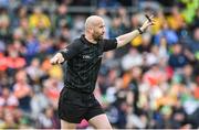 12 June 2022; Referee Brendan Cawley during the GAA Football All-Ireland Senior Championship Round 2 match between between Donegal and Armagh at St Tiernach's Park in Clones, Monaghan. Photo by Seb Daly/Sportsfile