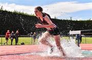 4 June 2022; Lauren Miney of Loreto Cavan, competing in the intermediate girls 1500m steeplechase at the Irish Life Health All Ireland Schools Track and Field Championships at Tullamore in Offaly. Photo by Sam Barnes/Sportsfile