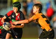 10 June 2022; Action between Coolmine and County Carlow during the Half-Time Minis at the United Rugby Championship Semi-Final match between at Leinster and Vodacom Bulls at the RDS Arena in Dublin. Photo by Harry Murphy/Sportsfile