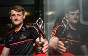 13 June 2022; PwC GAA/GPA Player of the Month for May in football, Brendan Rogers of Derry, with his award at PwC HQ in Dublin. Photo by Sam Barnes/Sportsfile