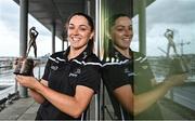 13 June 2022; PwC GPA Player of the Month for May in ladies' football, Sinéad Goldrick of Dublin, with her award at PwC HQ in Dublin. Photo by Sam Barnes/Sportsfile