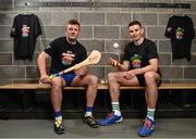 16 June 2022; Pictured is Bord Gáis Energy ambassador Joe Canning, left, and Gearóid Hegarty at the launch of Bord Gáis Energy’s ‘State of Play’ campaign to promote allyship and inclusion in team sports. As part of the campaign, Bord Gáis Energy, sponsor of the GAA All-Ireland Senior Hurling Championship, has created 32 limited edition GAA County Pride t-shirts where county pride meets pride in supporting the LGBTQI+ community. The t-shirts are on sale from today at hairybaby.com for €20 and all proceeds will go to Focus Ireland to support young members of the LGBTQI+ community who are experiencing homelessness. Photo by Sam Barnes/Sportsfile