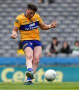 11 June 2022; Keelan Sexton of Clare converts a penalty during the GAA Football All-Ireland Senior Championship Round 2 match between Clare and Roscommon at Croke Park in Dublin. Photo by Ray McManus/Sportsfile
