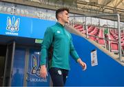 13 June 2022; Darragh Lenihan arrives for a Republic of Ireland training session at LKS Stadium in Lodz, Poland. Photo by Stephen McCarthy/Sportsfile