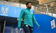 13 June 2022; Cyrus Christie arrives for a Republic of Ireland training session at LKS Stadium in Lodz, Poland. Photo by Stephen McCarthy/Sportsfile