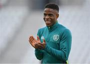 13 June 2022; Chiedozie Ogbene during a Republic of Ireland training session at LKS Stadium in Lodz, Poland. Photo by Stephen McCarthy/Sportsfile