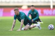 13 June 2022; James McClean during a Republic of Ireland training session at LKS Stadium in Lodz, Poland. Photo by Stephen McCarthy/Sportsfile